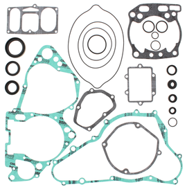 Vertex complete gasket set with oil seals, showing various gaskets and seals for engine assembly.