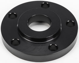 HardDrive aluminum pulley spacer in black, 1/2 inch size, designed for 2000-up vehicles, with a clean, metallic finish.