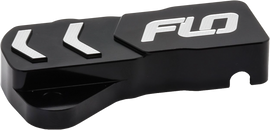 Black Flo Motorsports throttle position sensor cover for throttle systems, designed to fit Flo Motorsports models.
