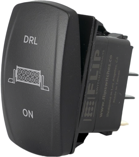 FLIP Switch Products standard 3-position switch with metal toggle and mounting hardware, ideal for electrical control applications.