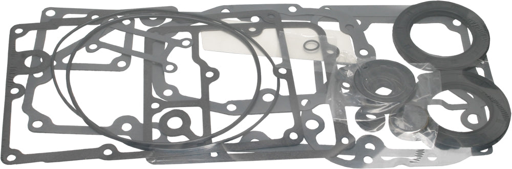 Cometic complete transmission gasket kit for Evo, includes seals and gaskets, OEM part number 33031-93, for engine sealing.