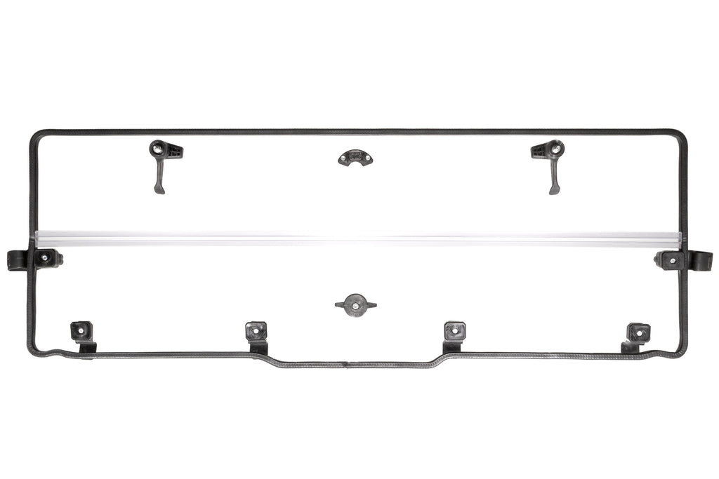 SEIZMIK rear folding windshield pol for vehicles, showcasing the compact, foldable design and durable construction.