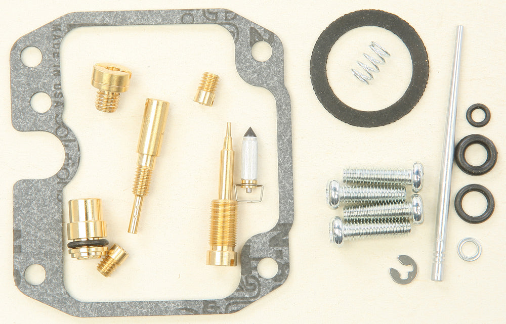 All Balls Bike Carburetor Rebuild Kit 226-1312 for intake, carburetor, and fuel system with various gaskets and components.