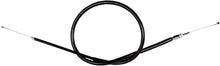 Load image into Gallery viewer, Motion Pro black vinyl throttle push cable 70-3388 for hydraulic control lines, showing the cable with black vinyl coating and fittings.
