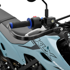 ZETA Adventure Armor Handguards in black for street bikes, showing durable protective design and mounting hardware.
