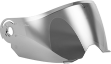 Load image into Gallery viewer, Fly Racing Odyssey Shield Silver Mirror motorcycle helmet visor with reflective silver mirror finish.