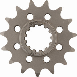 Supersprox steel 14-tooth front off-road motorcycle sprocket for Gas/Yam 520 chain, durable and precision-engineered.