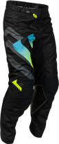 Kinetic Volt Pants Black/Grey/Teal/Yellow Sz 40