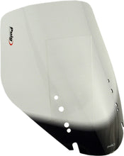 Load image into Gallery viewer, PUIG touring smoke windshield for motorcycle, clear windscreen with tinted smoke finish, durable and aerodynamic design.