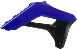 Polisport Plastics radiator scoops in blue and black for Sherco motorcycles, part number 64-69155, shown on a Sherco bike.