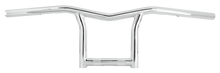 Load image into Gallery viewer, Chrome Burly Brand Sid 8-inch handlebars with 1-inch diameter for motorcycle handlebars, featuring sleek and durable design.