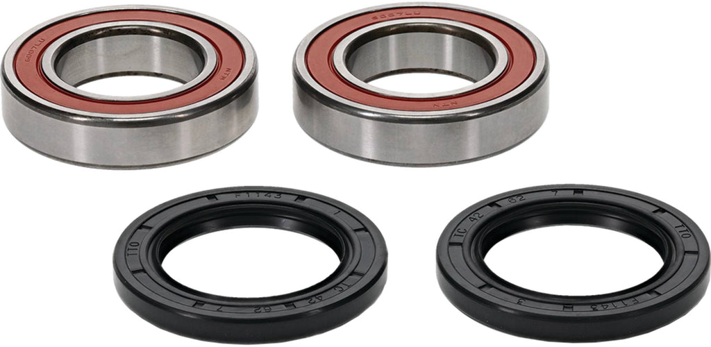 Pivot Works Drive Wheel Bearing Kit Premium 22-51042P with bearings and components for bike wheel maintenance.