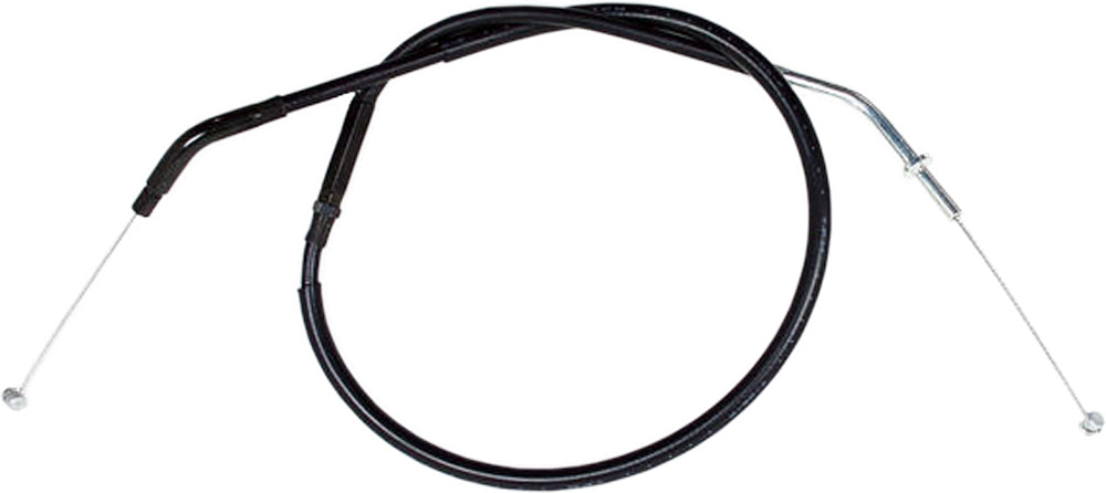 Motion Pro Black Vinyl Throttle Push Cable 70-3217 for motorcycle control lines, showing the cable with black vinyl covering and connectors.
