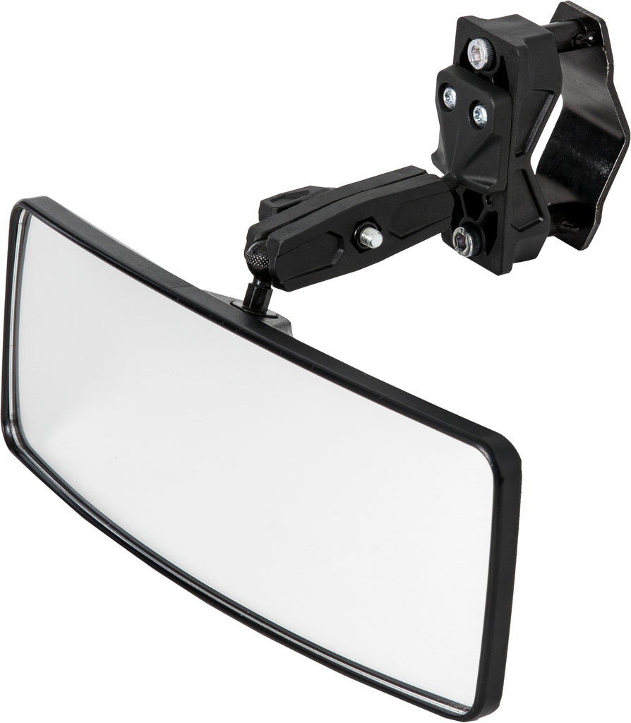 Kolpin UTV rear and side mirror showing adjustable mirror surface and durable mounting bracket for off-road vehicles.