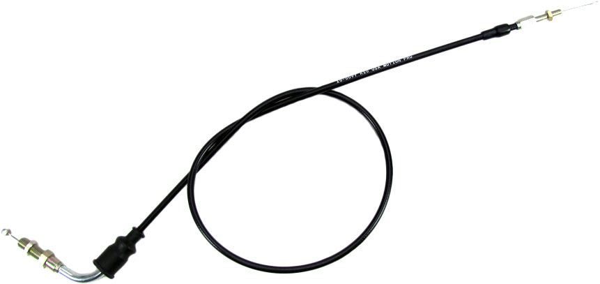 Motion Pro Black Vinyl Throttle Cable 70-0097 for motorcycle control lines, showing the black vinyl exterior and metal fittings.
