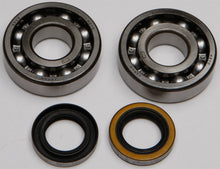 Load image into Gallery viewer, All Balls engine crankshaft bearing and seal kit with various seals and bearings, displayed on a white background.