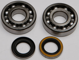 All Balls engine crankshaft bearing and seal kit with various seals and bearings, displayed on a white background.