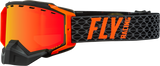 Fly Racing Zone Snow Goggle Black/Orange W/ Red Mirror/Amber Lens 37-50264