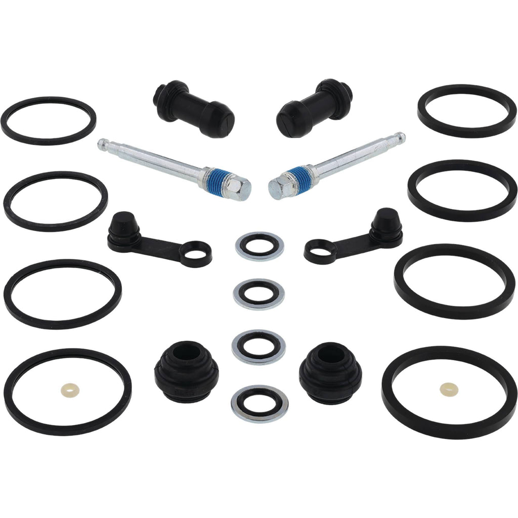 All Balls front caliper rebuild kit 41300006 for brake maintenance, showing brake components and seals in the image.