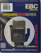 Brake Pads Sfa257/2 Organic