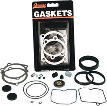 Load image into Gallery viewer, James Gasket Carb Rebuild Kit 27006-88 with gaskets and seals for engine repair, laid out on a white surface.