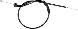 Motion Pro black vinyl throttle cable 70-2419 for motorcycle control lines, featuring a durable flexible design and metal fittings.