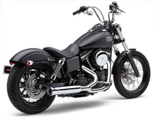 Load image into Gallery viewer, Cobra Powrpro RPT 2-1 chrome and black exhaust tip for Dyna 12-17 motorcycle, model 82-96338