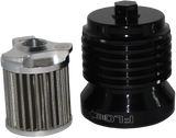 PC Racing - Flo Reusable Steel Oil Filter Hd Black - 56-7104BK