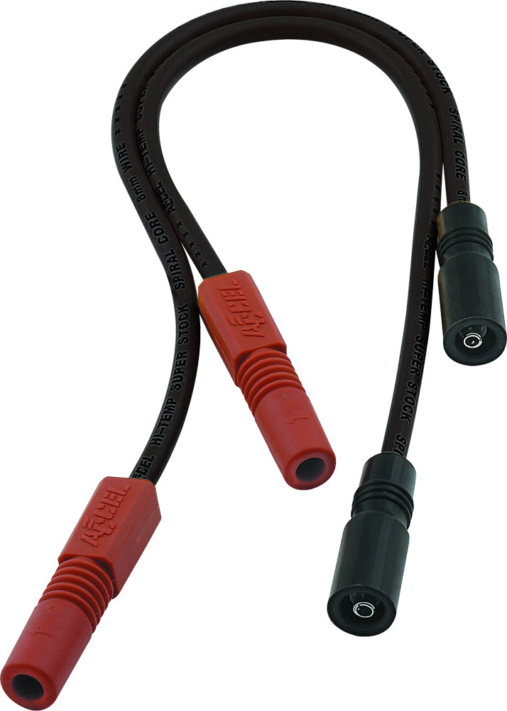 ACCEL Spiral Core Wire Set 8.0mm black electrical wire with spiral core design, suitable for automotive wiring applications