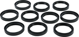 HardDrive 49mm fork oil seal for suspension, pack of 10, showing the rubber seal used in motorcycle or bicycle forks.