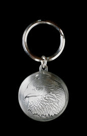 Ryder Clips Ryder Ball Eagle Head body clip with eagle design, made by Ryder Clips, shown in close-up view.