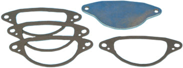 James Gasket starter motor mount gasket set with 10 durable seals for Fl Flh Fx Fxst Fxwg motorcycle models.