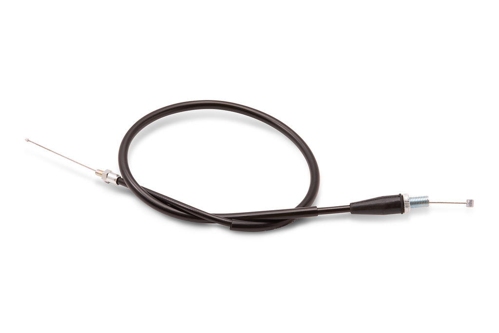 All Balls throttle control cable for K/G/H 65cc bikes, showing the flexible cable with fittings and protective casing.