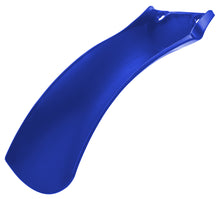 Charger l'image dans la galerie, Blue Acerbis rear shock cover with brand logo, designed to fit motorcycle shocks for protection and style.