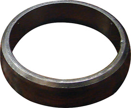 SP1 exhaust seal for Yamaha models, close-up of black rubber gasket with metal reinforcement for sealing exhaust connections.
