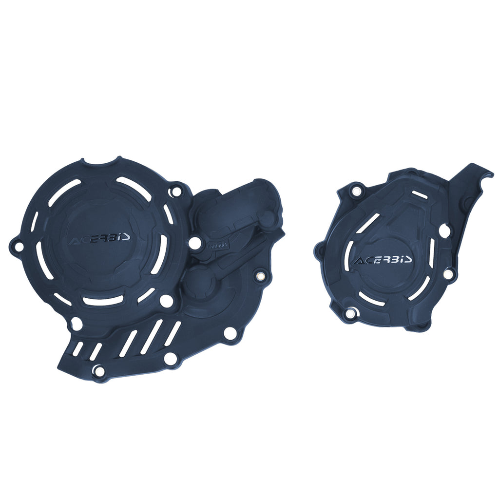 Acerbis X-Power Kit Hus Blue motorcycle clutch and brake lever set with blue accents, designed for durability and performance.