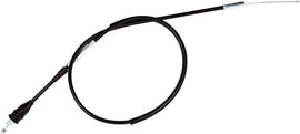 Motion Pro black vinyl throttle cable 70-5075 for motorcycle control lines, showing the cable with black vinyl covering and metal fittings.