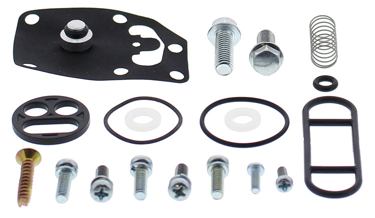 All Balls Fuel Tap Repair Kit 260-1121 for intake, carburetor, and fuel systems, showing assembled repair components.