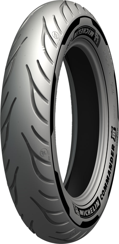 Michelin Tire Commander III Touring rear motorcycle tire 180/55B18 with bias ply construction and tubeless design.