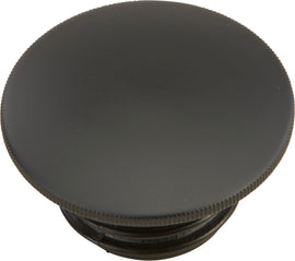 HardDrive matte black gas cap screw-in vented for vehicles, 96-25 model, with smooth finish and secure fit.