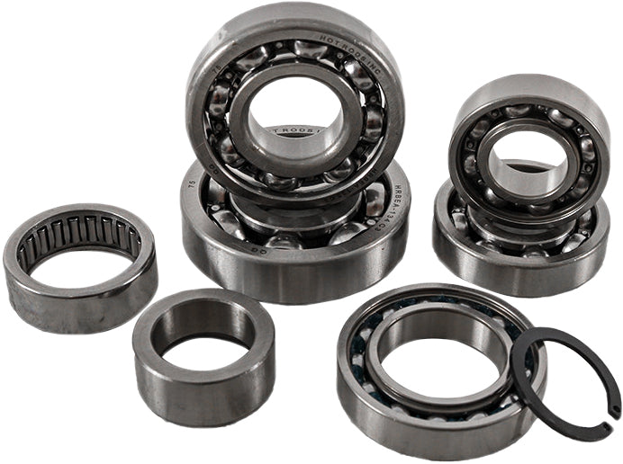 Hot Rods transmission bearing kit for Suzuki engine, includes multiple metal bearings and components for transmission repair.