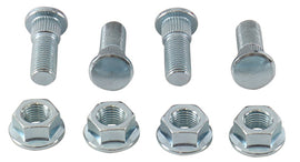 All Balls Wheel Stud Kit 28-51090 with metal studs and fasteners for motorcycle wheel assembly, detailed close-up view.
