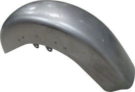 HardDrive Heritage smooth front fender for Harley Davidson with no trim holes, designed for a classic motorcycle look.