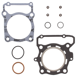 Vertex Top End Gaskets 681-0461 set showing black gasket seals on a white background, designed for engine top end sealing.