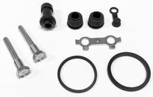 Load image into Gallery viewer, Shindy rear caliper brake kit for Suzuki models, featuring branded components and detailed assembly parts.
