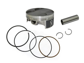 Namura forged piston kit for Kawasaki 184-20031, standard 76.95mm size, showing piston components and packaging.