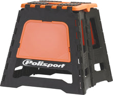 Load image into Gallery viewer, Polisport Plastics Honda CRF250 bike stand in bright orange, designed for durable support and easy maintenance.