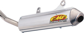FMF Racing Turbinecore II spark arrestor exhaust with metal mesh and mounting hardware, designed for off-road motorcycles.