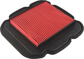 Hiflofiltro Air Filter 551-3614 for motorcycle engine, showing the rectangular filter element with pleated paper material.