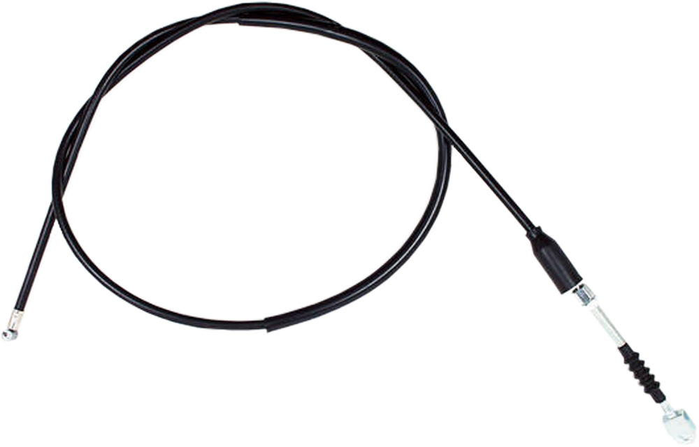 Motion Pro black vinyl clutch cable 70-4023 for motorcycle control lines, showing the cable with black vinyl coating and fittings